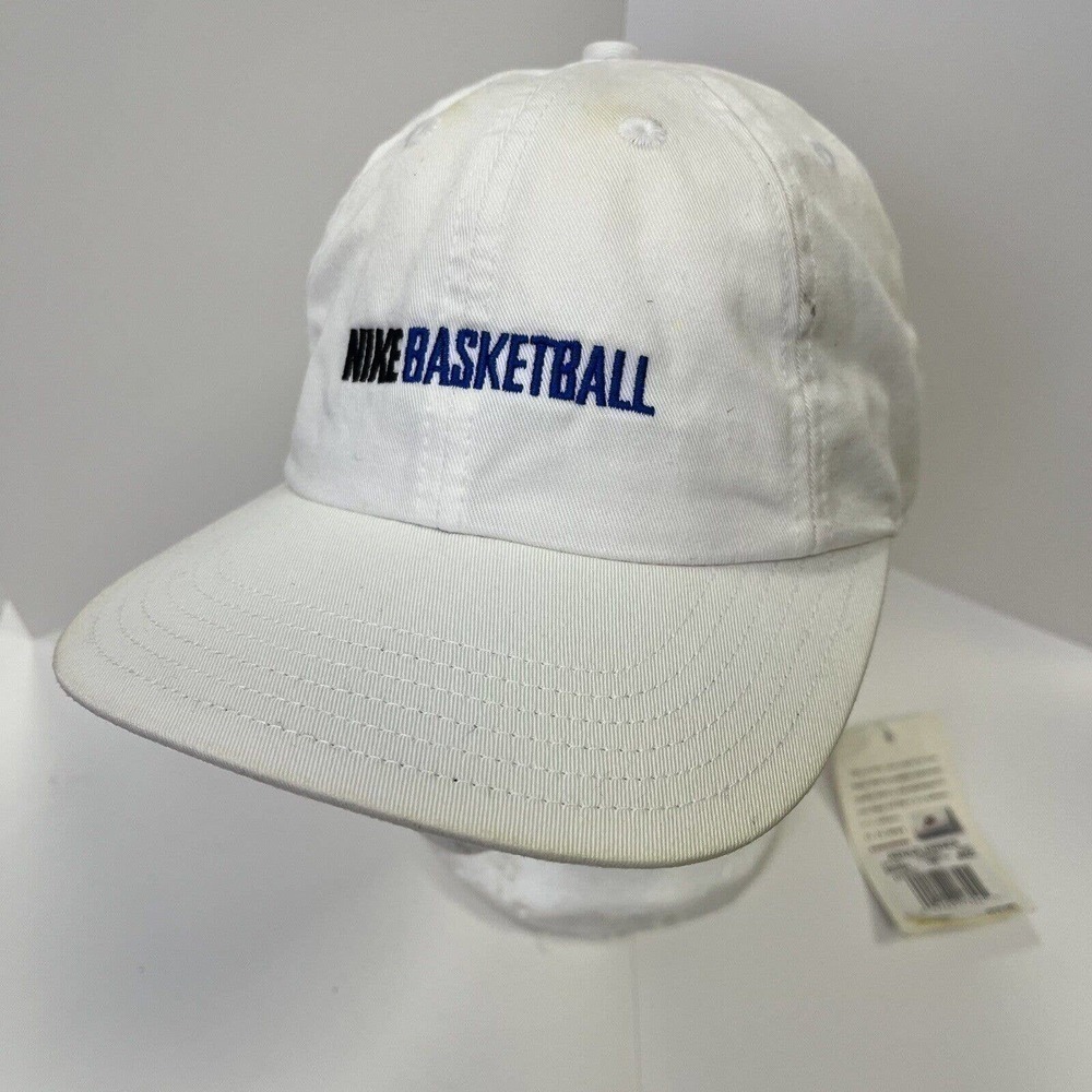 NIKE basketball hat cap NWOT vintage white